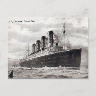 Gammalt vykort - RMS Lusitania
