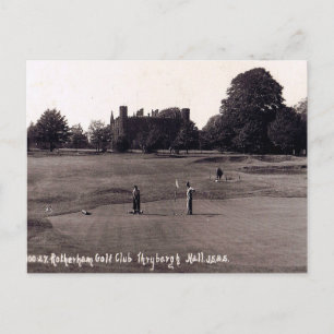 Gammalt vykort - Rotherham Golf Klubb