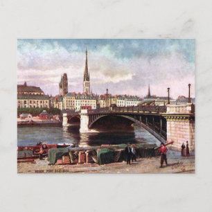 Gammalt vykort - Rouen, Seine Maritime