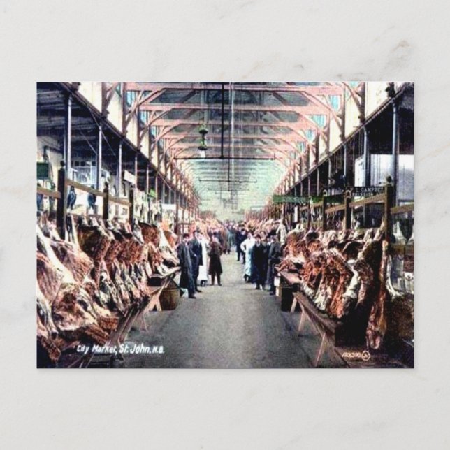 Gammalt vykort - Saint John, New Brunswick (Framsida)