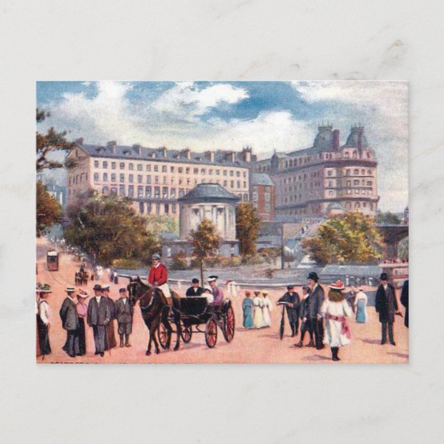 Gammalt vykort - Scarborough, Yorkshire (Framsida)