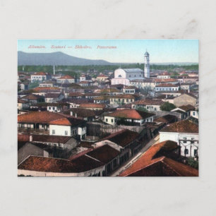 Gammalt vykort - Scutari/Shkodra, Albanien