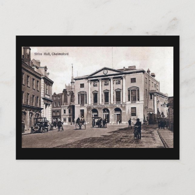 Gammalt vykort - Shire Hall, Chelmsford, Essex (Framsida)
