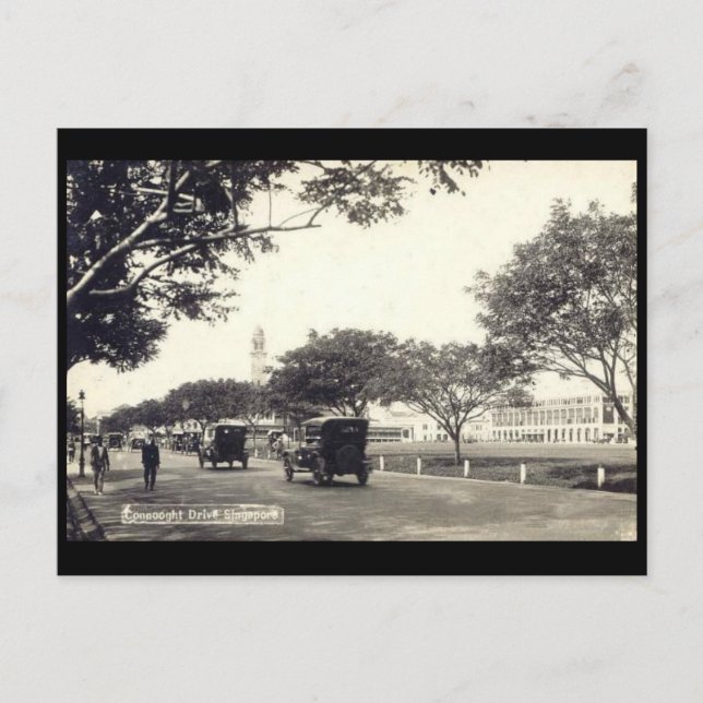 Gammalt vykort - Singapore (Framsida)