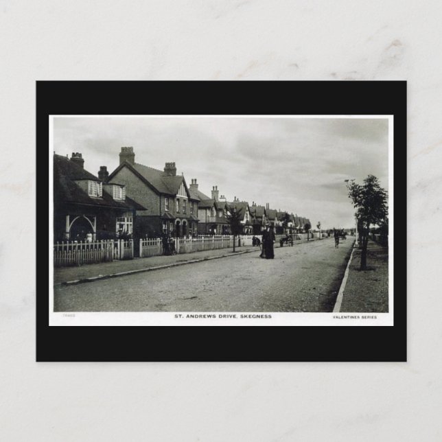 Gammalt vykort - Skegness, Lincolnshire (Framsida)