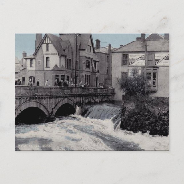 Gammalt vykort - Sligo, Irland (Framsida)