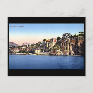 Gammalt vykort - Sorrento, Italien