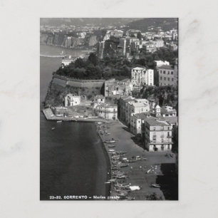 Gammalt vykort - Sorrento, Italien