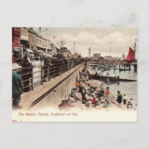 Gammalt vykort - Southend-on-Sea, Essex