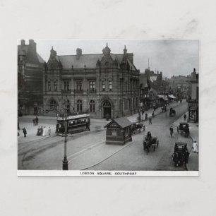 Gammalt vykort - Southport, Lancashire