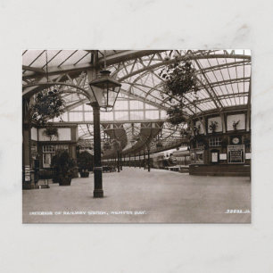 Gammalt vykort - Station, Wemyss Bay