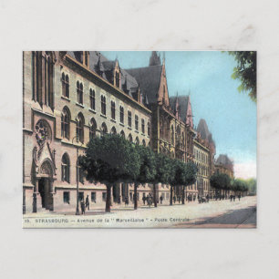 Gammalt vykort - Strasbourg, Frankrike