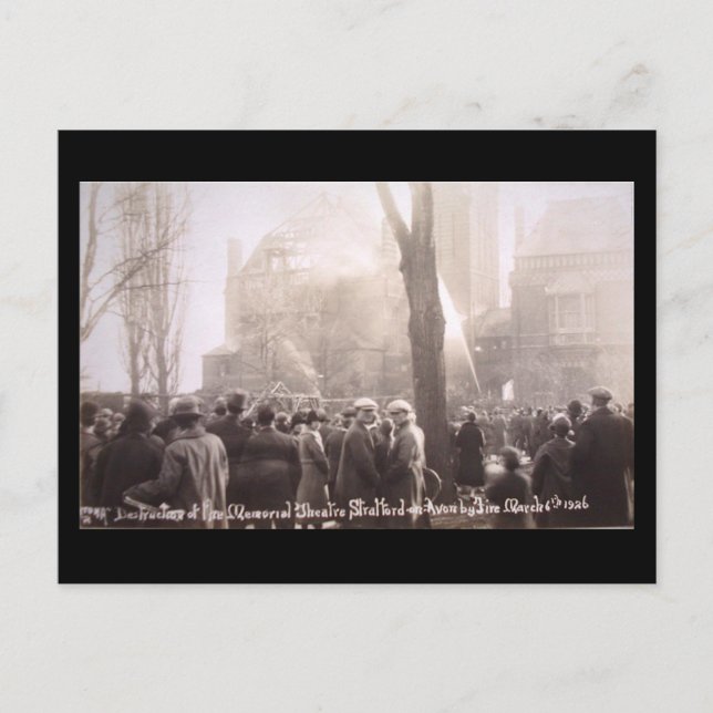 Gammalt vykort - Stratford-upon-Avon, Shakespeare  (Framsida)