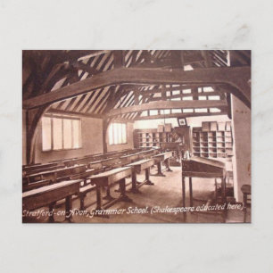 Gammalt vykort - Stratford-upon-Avon, Warwickshire