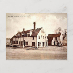 Gammalt vykort - Stratford-upon-Avon, Warwickshire