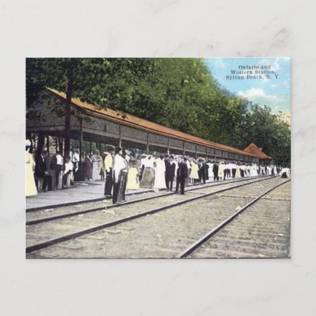 Gammalt vykort - Sylvan Beach, NY, USA (Framsida)