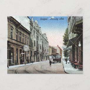 Gammalt vykort - Szeged, Ungern