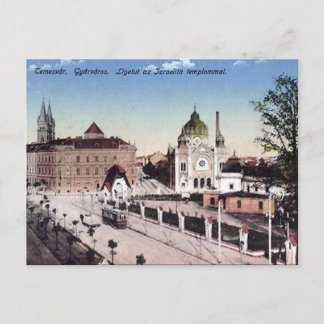 Gammalt vykort - Timișoara, Rumänien