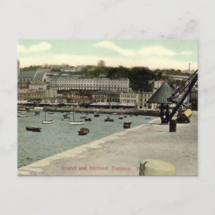 Gammalt vykort - Torquay, Devon