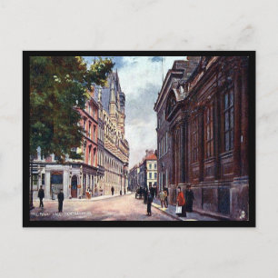 Gammalt vykort - Town Hall, Northampton