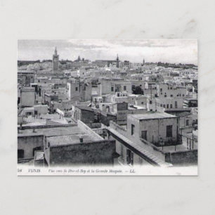 Gammalt vykort - Tunis