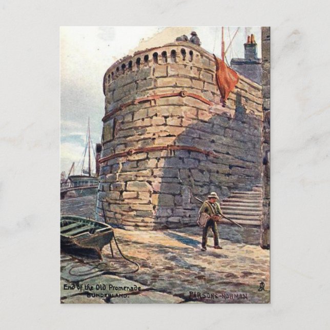 Gammalt vykort - Underland, Tyne och Bära (Framsida)