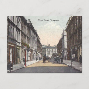 Gammalt vykort - Union St, Inverness