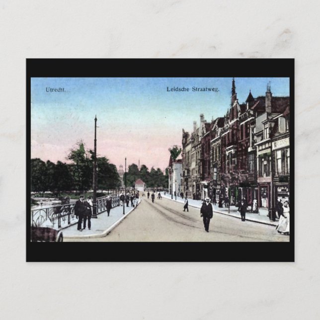 Gammalt vykort - Utrecht, Nederländerna (Framsida)