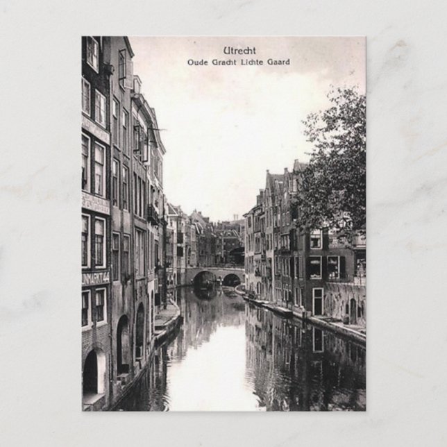 Gammalt vykort - Utrecht, Nederländerna (Framsida)
