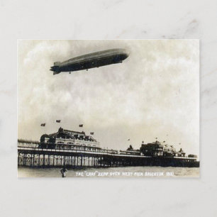 Gammalt vykort - Väster Pier, Brighton