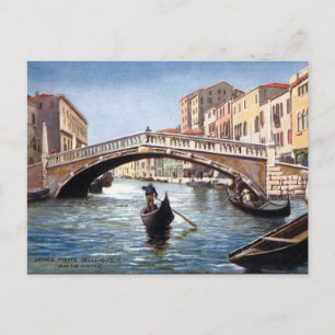 Gammalt vykort - Venedig, Italien