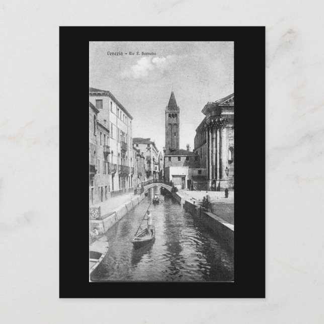 Gammalt vykort - Venedig, Italien (Framsida)
