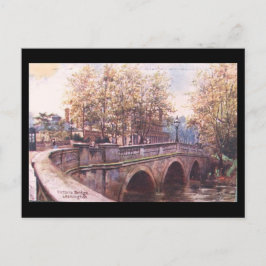 Gammalt vykort - Victoria Bridge, Leamington Spa