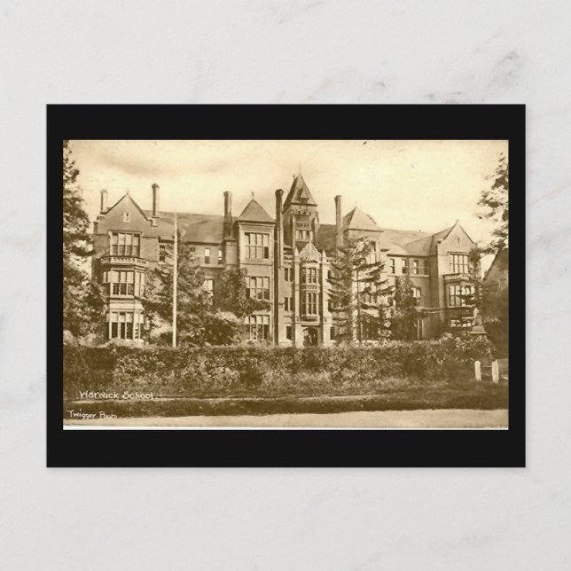 Gammalt vykort, Warwick School Vykort (Framsida)