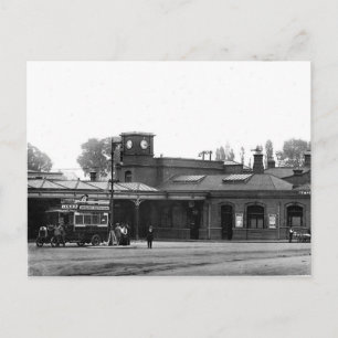 Gammalt vykort - Watford Junction Station