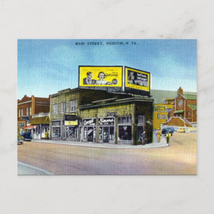 Gammalt vykort - Weirton, W Virginia, USA