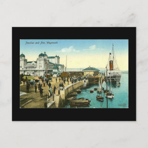 Gammalt vykort, Weymouth, Dorset, 1908 Vykort