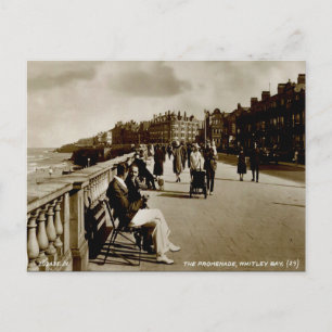 Gammalt vykort - Whitley Bay, Tyne and Bära