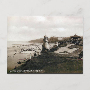 Gammalt vykort - Whitley Bay, Tyne and Bära
