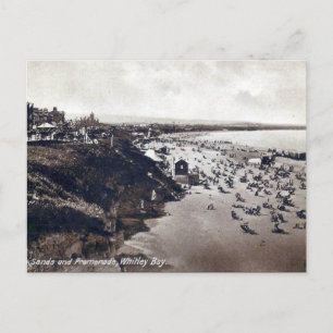 Gammalt vykort - Whitley Bay, Tyne and Bära
