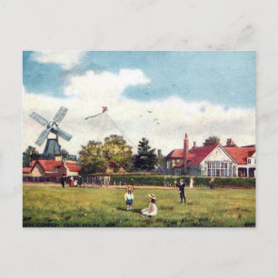 Gammalt vykort - Wimbledon Common, London