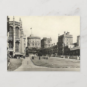 Gammalt vykort - Windsor Castle
