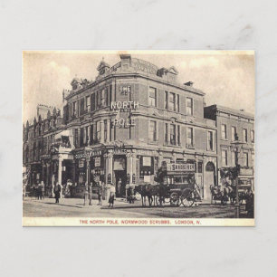 Gammalt vykort - Wormwood Scrubbs, London