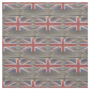 Gammalt Wood tyg för brittisk flagga