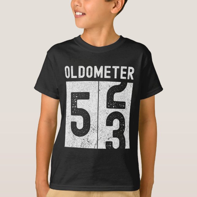 Gammaltometer 53-årsdag Roligt Retro Fyller 53 År T Shirt (Framsida)