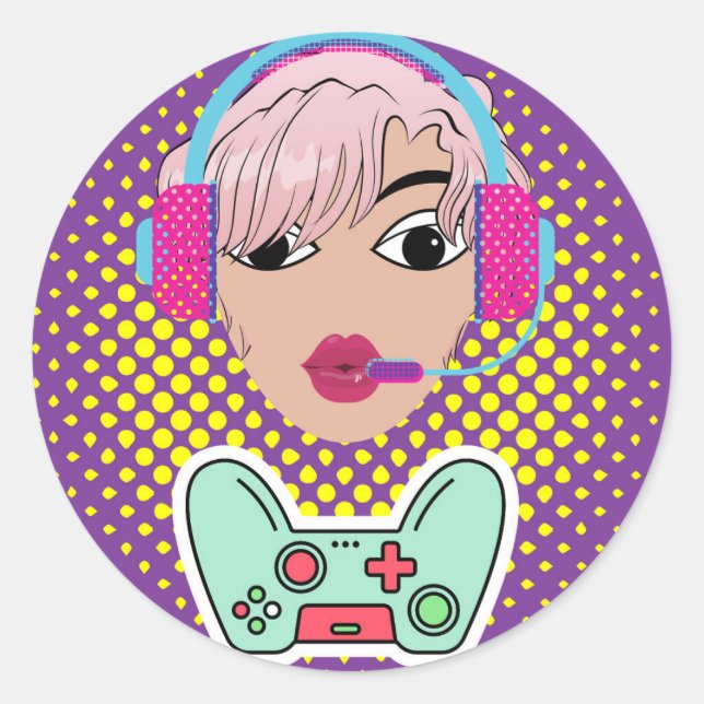 gammarflicka runt klistermärke (Framsida)