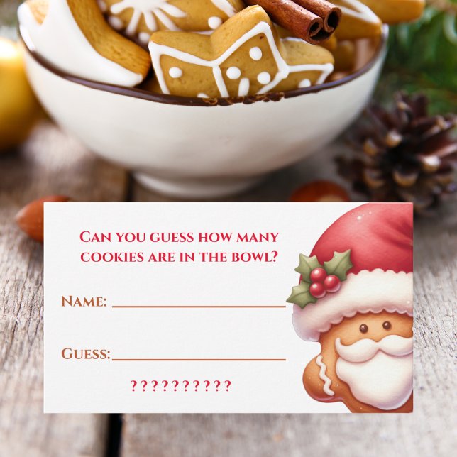 Gammekort för julcookie-gäster anteckningskort (Get these cards today and make the Christmas contest run smoothly.)
