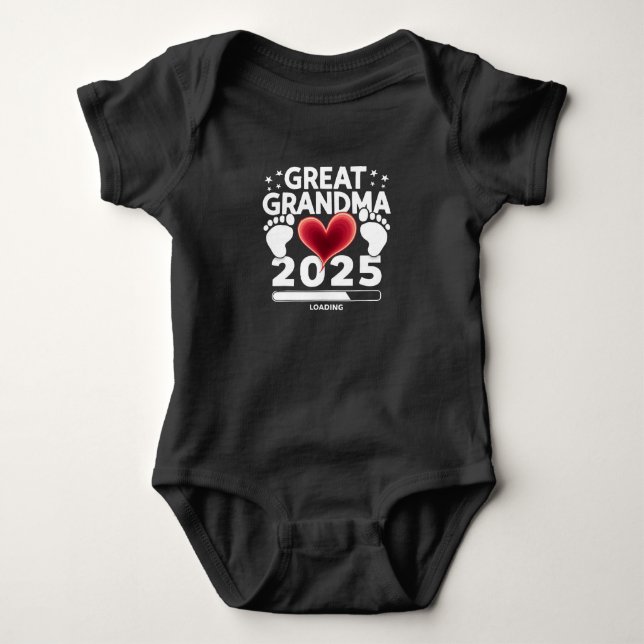 Gammelmormor Lastar 2025 Graviditetsannonsering T Shirt (Framsida)