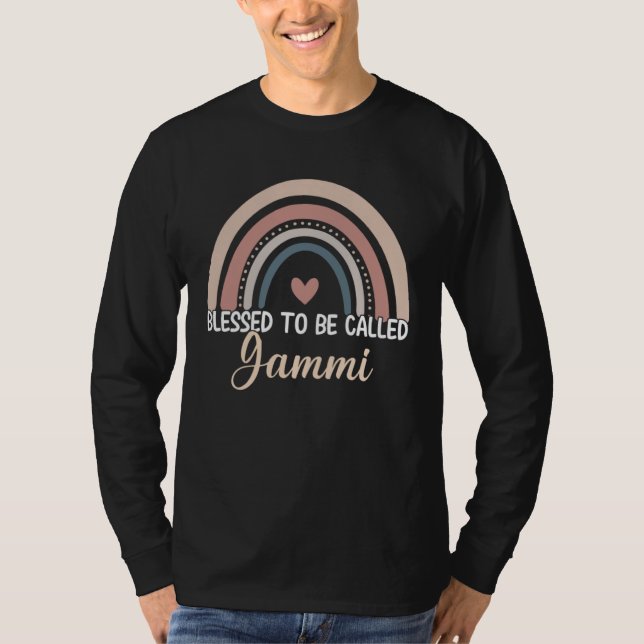 Gammi Mothers Day Blessed To Be Called Gammi Rainb T Shirt (Framsida)