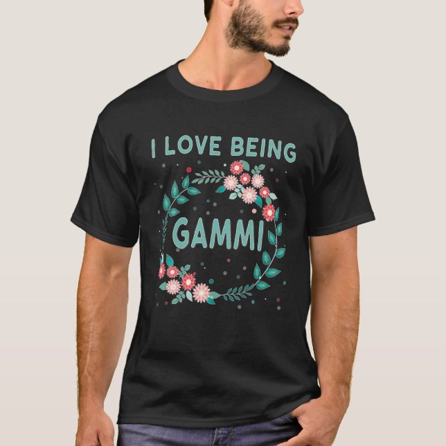 GAMMI T Gift Kärlek Varm Mors dag farmor T Shirt (Framsida)